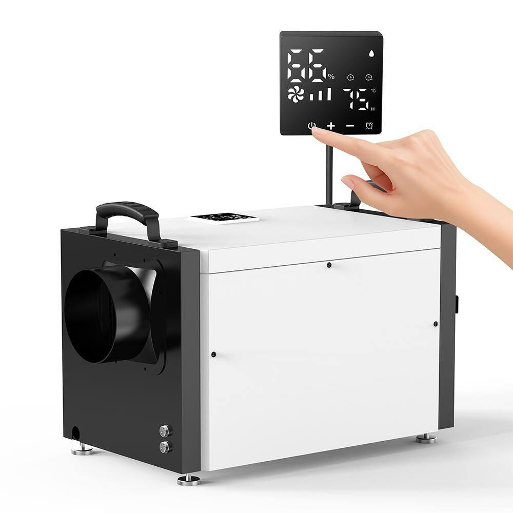 151 pt. 6,000 sq.ft. Bucketless Commercial Dehumidifier in White, with Detachable Control Panel, Great for Crawl Space price history on PriceWatchPro