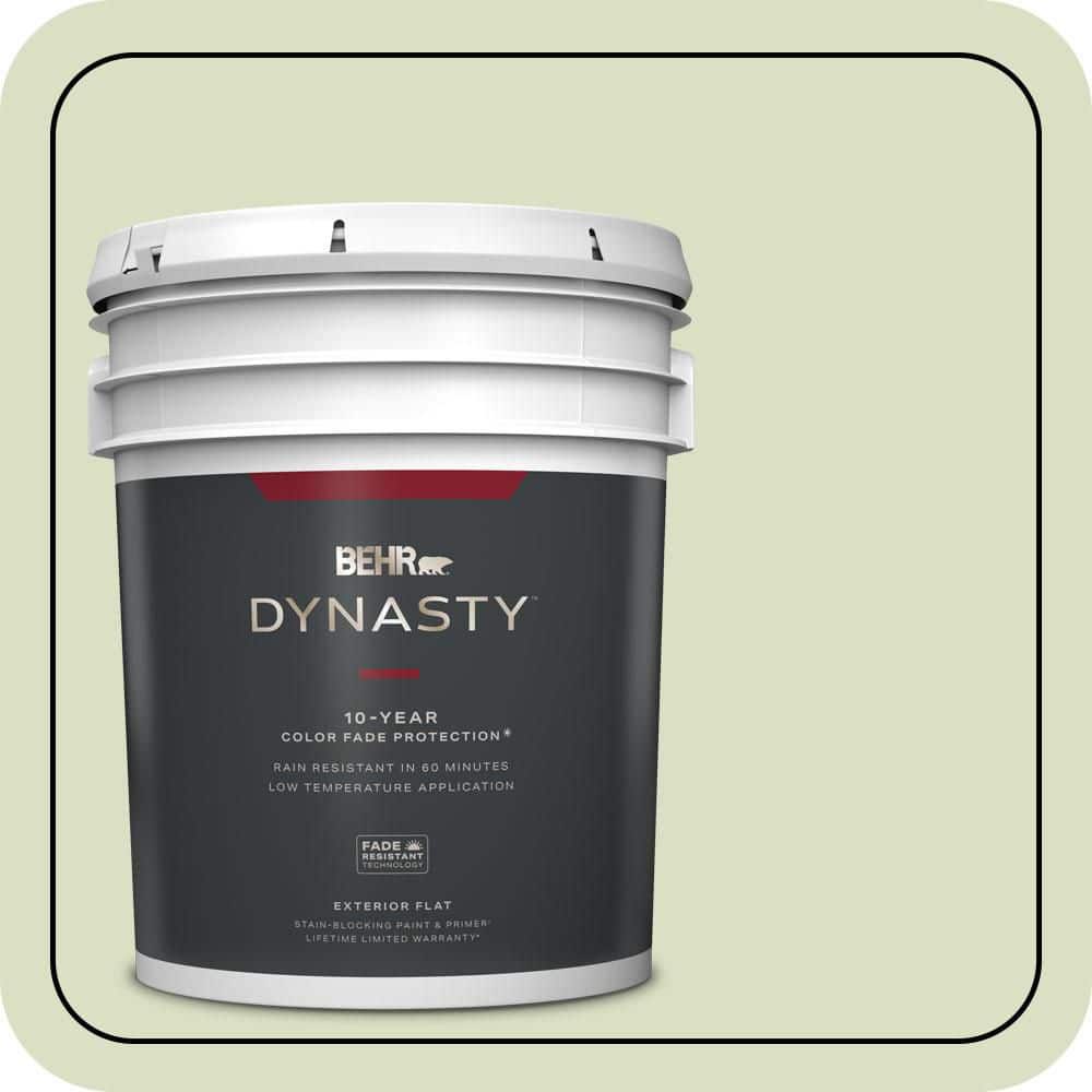 5 gal. #MQ3-47 Airy Green Flat Exterior Stain-Blocking Paint & Primer price history on PriceWatchPro