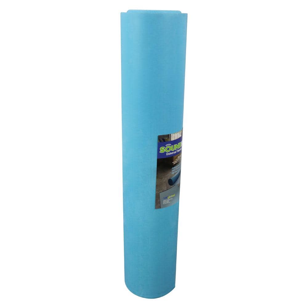 Blue Virgin Latex Rubber Underlayment for Luxury Vinyl Flooring, 100 Sq Ft