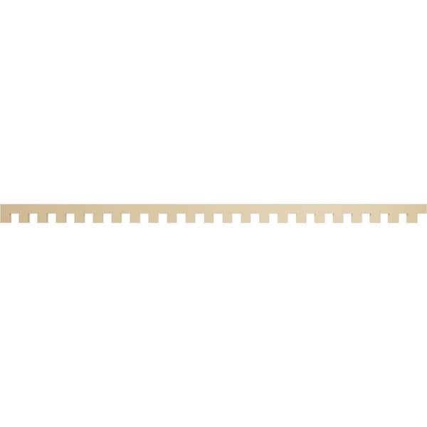 Ekena Millwork 1 in. D x 4 in. W x 92 in. L Primed Polyurethane Panel Moulding
