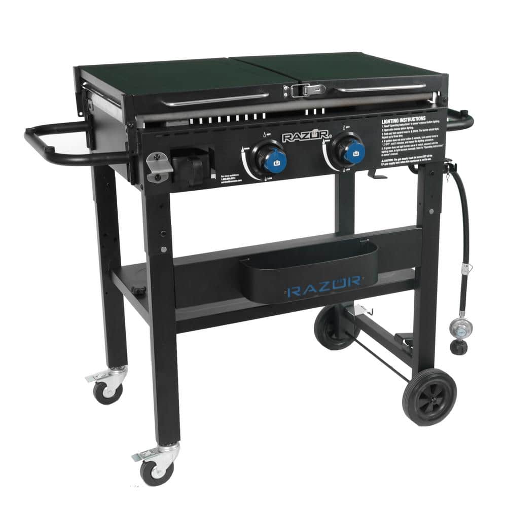 Razor 2-Burner Black Stainless Steel Propane Gas Grill