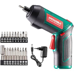 3.6-Volt Lithium-Ion Cordless Rechargeable 1/4 in. Quick Connect Electric Screwdriver with Charger and 20 Accessories