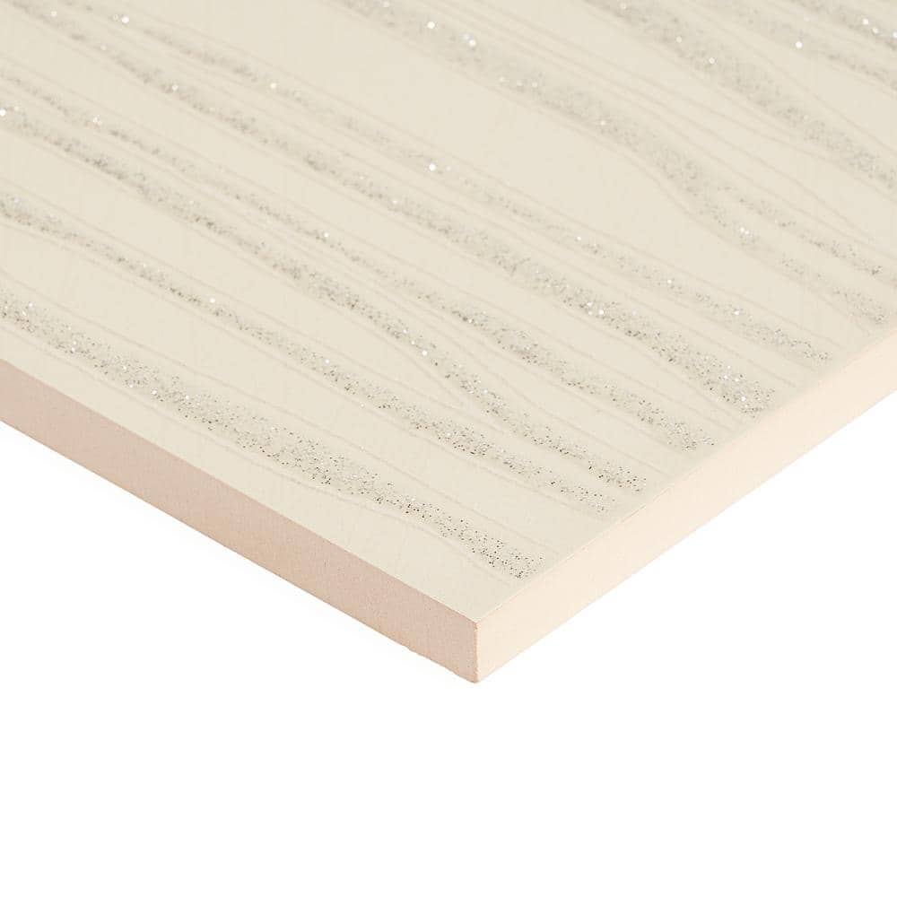 Echo Stream Beige Textured 11" x 40" Ceramic Wall Tile
