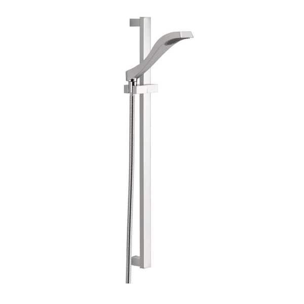 Delta Dryden 1-Spray Patterns 1.75 GPM 3.91 in. Wall Mount Handheld Shower Head in Chrome