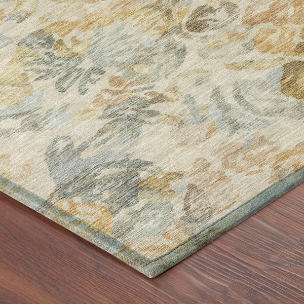 Chantille Machine Washable Indoor/Outdoor Abstract ACN2723 Wheat 3 ft. x 4 ft. Area Rug