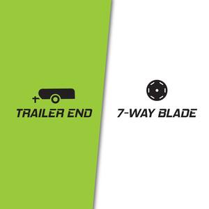7-Way Trailer Light Wiring Connector - Trailer End