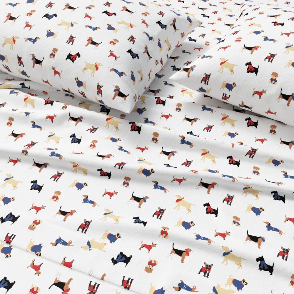 Sets Questions Instruments FRESHFOLDS Turkish Cotton Christmas Printed Flannel Sheet Set (Queen ...