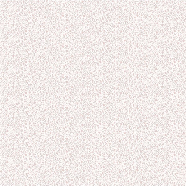 Unbranded Pink Little Explorers 2 Tiny Botanical Flowers Matte Finish Non-Pasted Non-Woven Wallpaper Sample