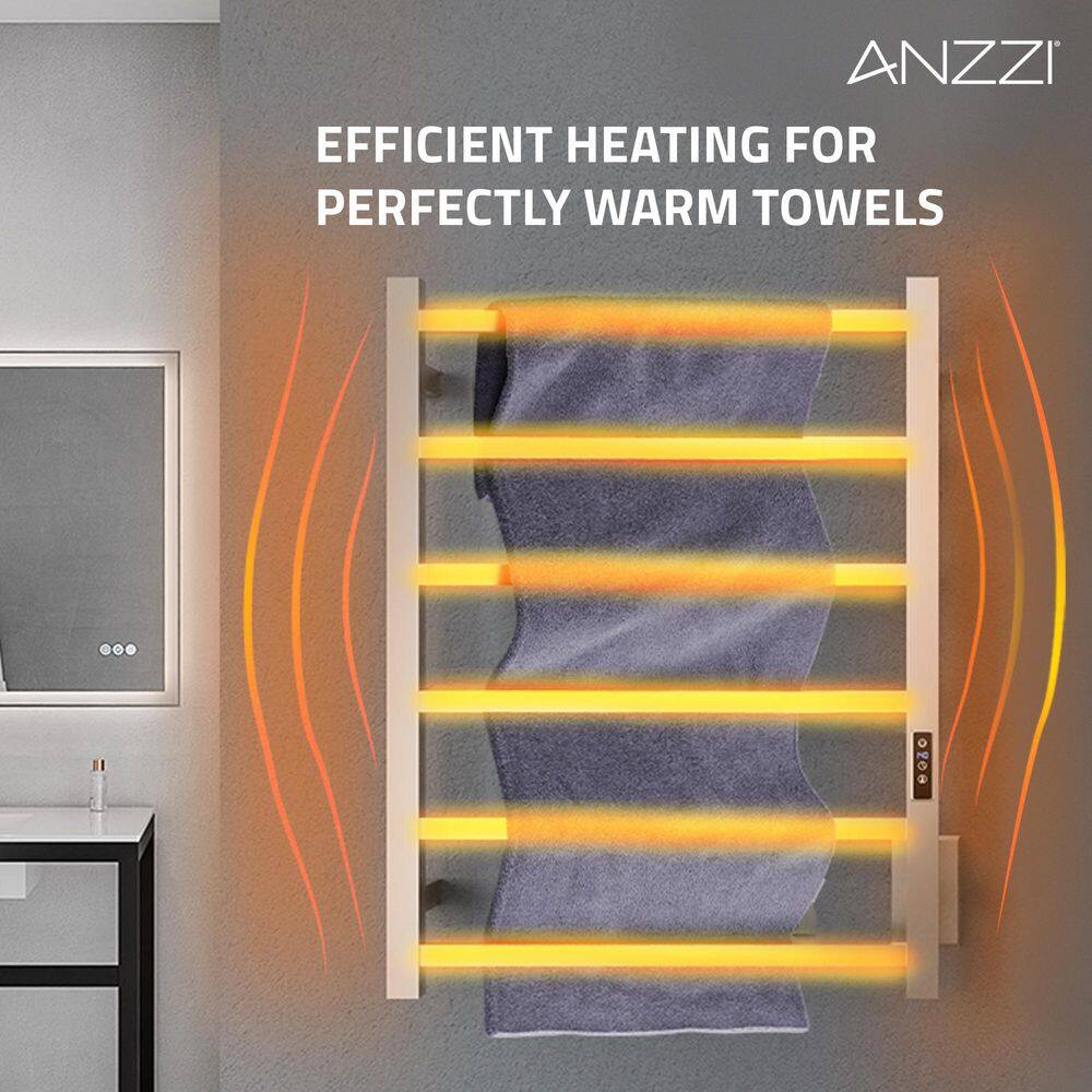 Charles Series Polished Chrome Stainless Steel Wall Mounted Towel Warmer