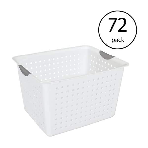Sterilite Corporation 24-Pack 16-in W x 22-in H x 12-in D White Plastic  Stackable Tub in the Storage Bins & Baskets department at
