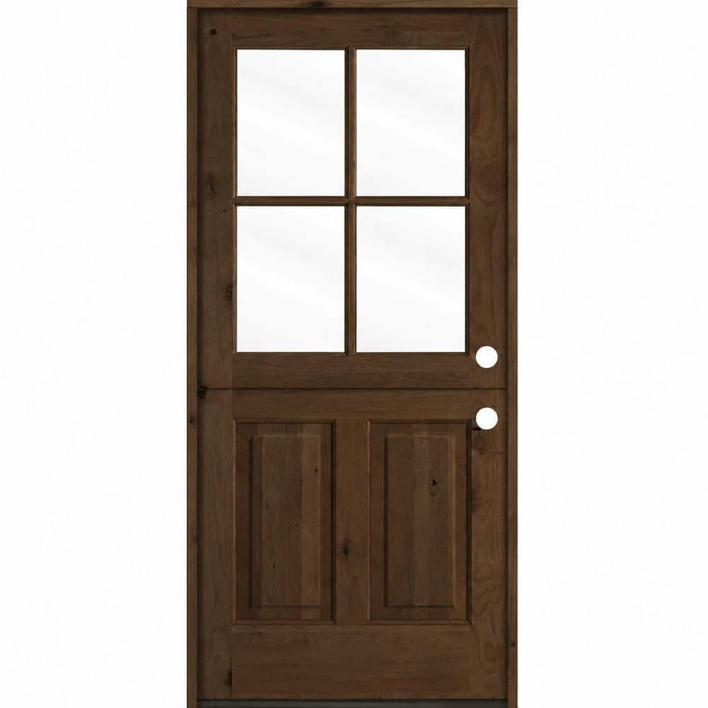 Krosswood Doors Dutch 32 in. x 80 in. Knotty Alder Left-Hand