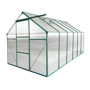 6 ft. x 12 ft. Outdoor Patio DIY Greenhouse in Green