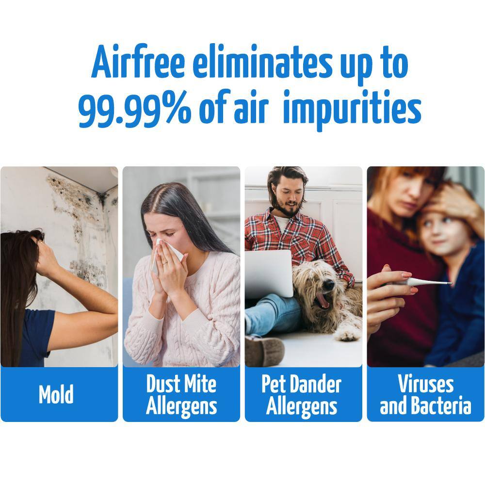 White Filter-Free Silent Air Purifier with Thermodynamic Technology