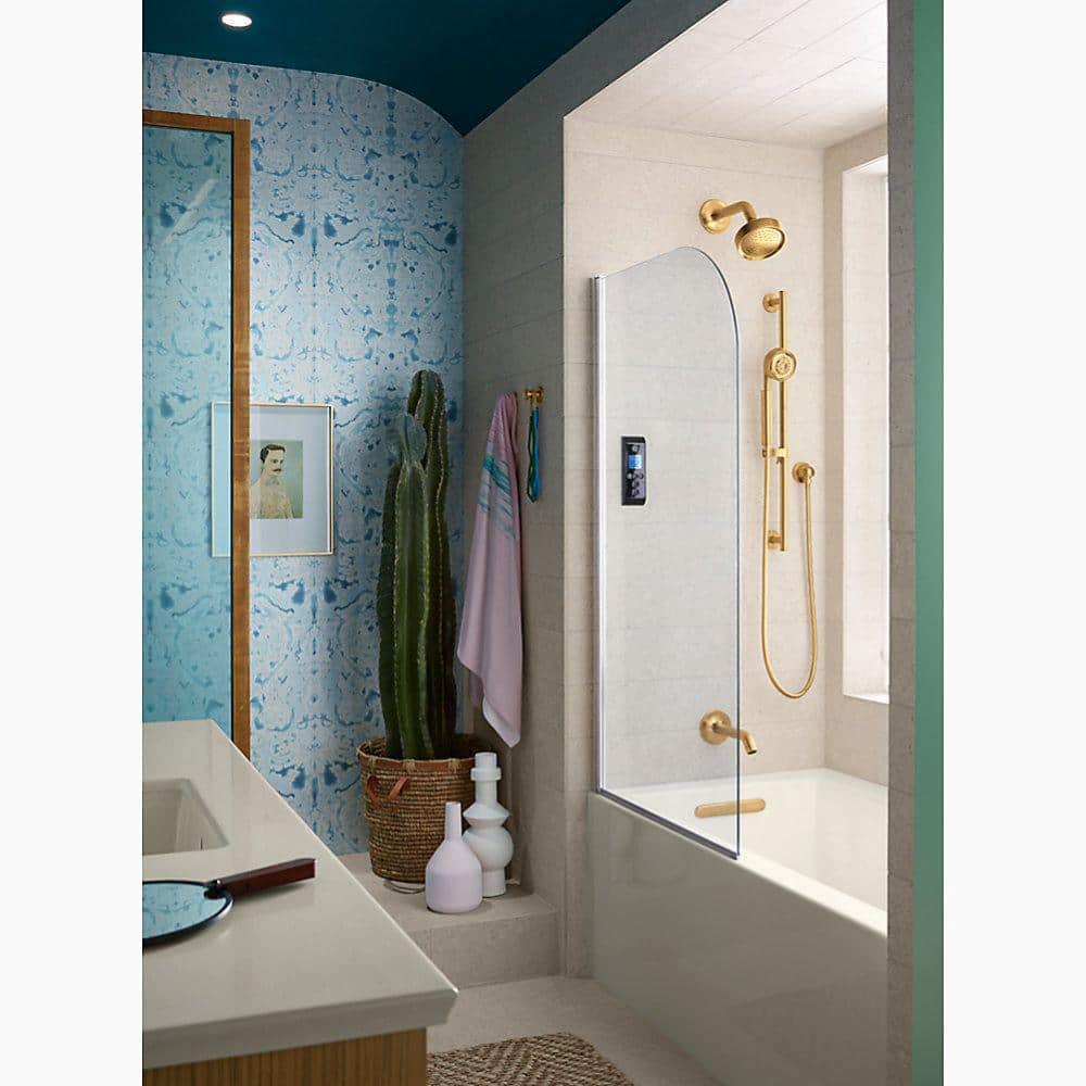 White Acrylic Alcove Bathtub with Integral Apron