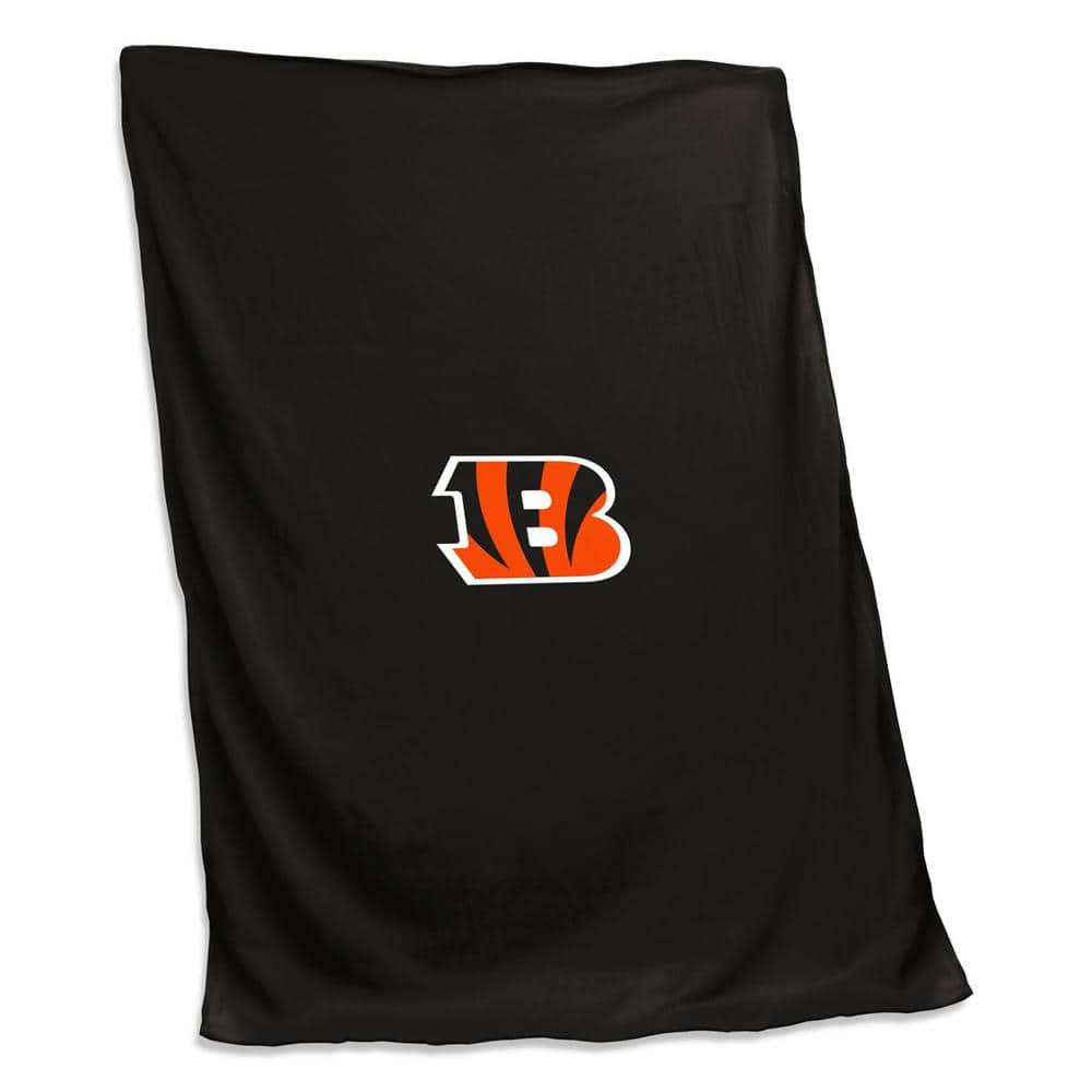 logobrands Cincinnati Bengals Black Polyester Sweatshirt Blanket