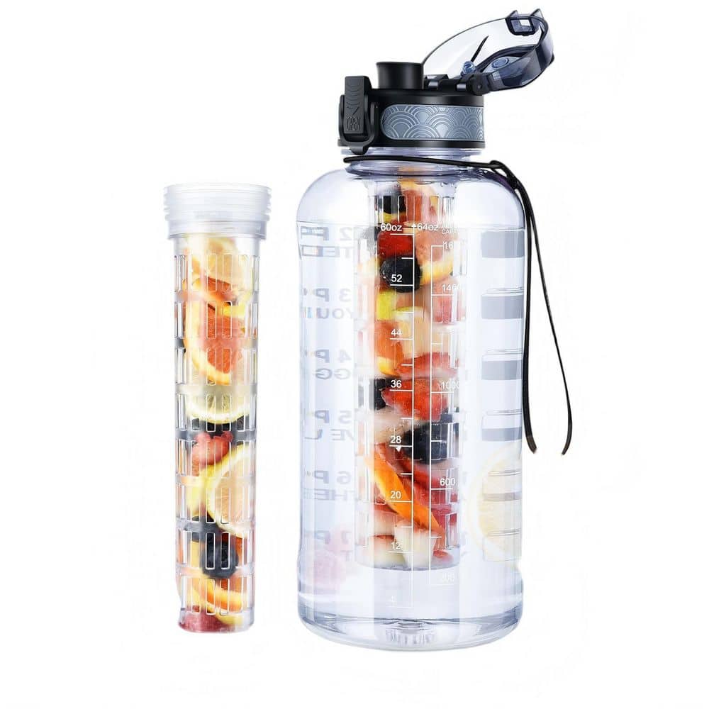 68 oz. Fruit Infuser Water Bottle with Straw, Leakproof Plastic Infusion Bottle for Gym, Camping, Travel, Outdoor price history on PriceWatchPro