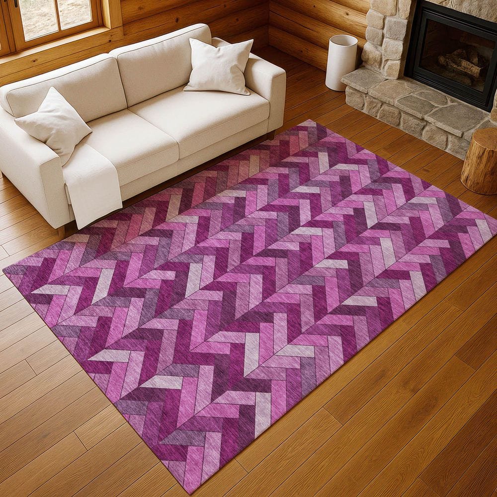 Chantille Machine Washable Indoor/Outdoor Abstract ACN2296 Pink 9 ft. x 12 ft. Area Rug price history on PriceWatchPro