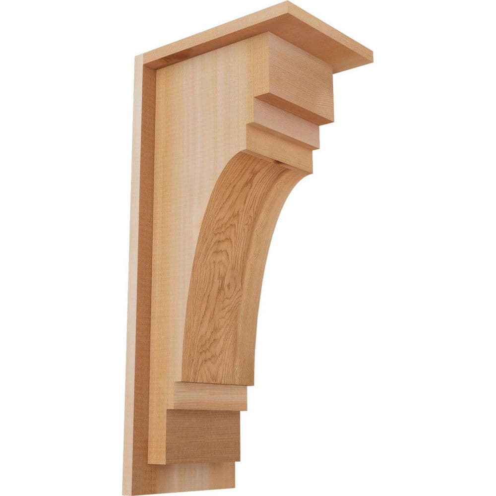 7-1/2 in. x 10 in. x 22 in. Western Red Cedar Pescadero Smooth Corbel with Backplate price history on PriceWatchPro