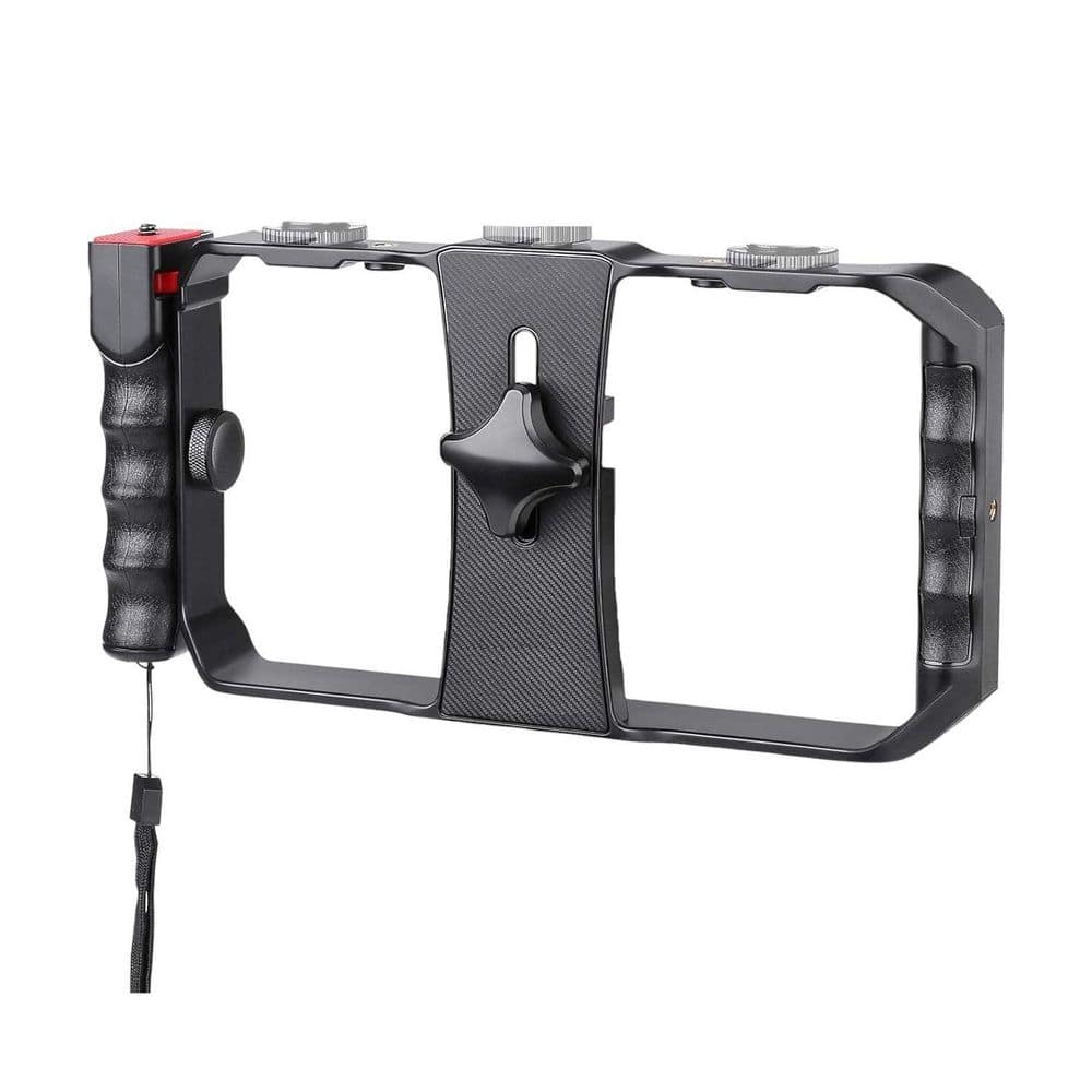 Smartphone Stabilizer Tripod Mount Filmmaking Vlogging Case with Wireless Remote Shutter for All iPhone and Android price history on PriceWatchPro
