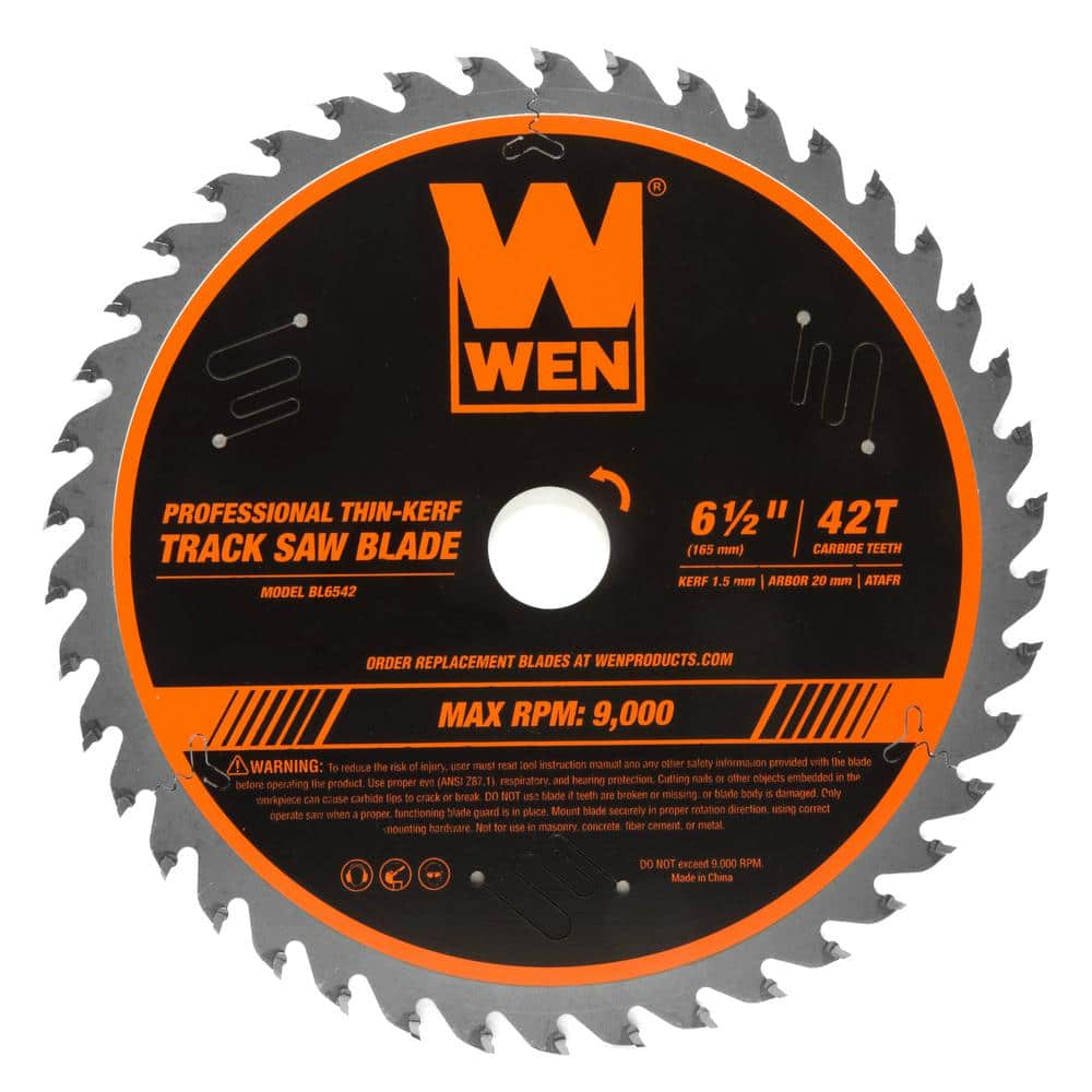 WEN 6.5 in. 42 Tooth Carbide Tipped Thin Kerf Professional ATAFR