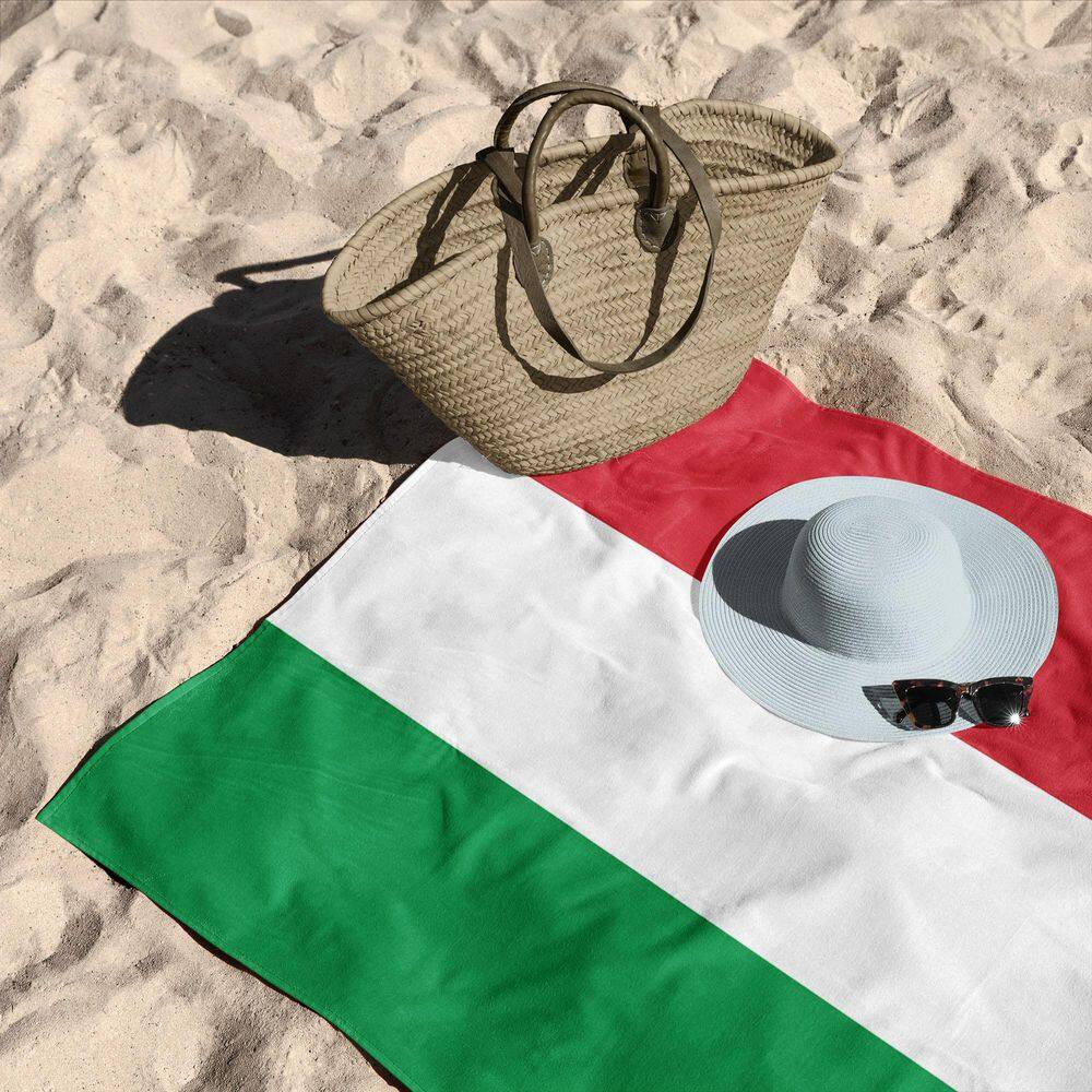 Italy Flag Cotton/Polyester Blend Beach Towel 30x60 inches price history on PriceWatchPro