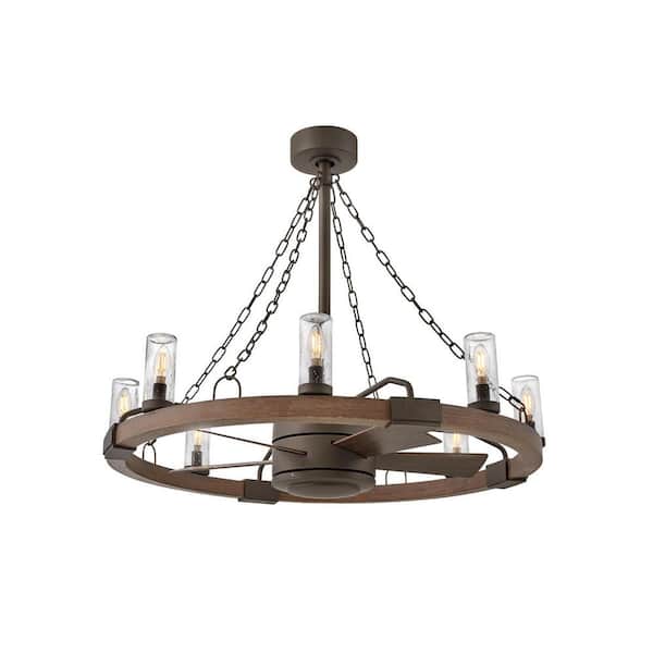 Sawyer 36 in. Indoor/Outdoor Metallic Matte Bronze Ceiling Fan with Wall Switch