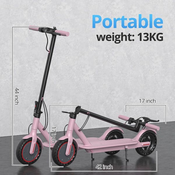 Numhew 350W High-Speed 2-Wheel Electric Scooter, Pink, 16 Miles