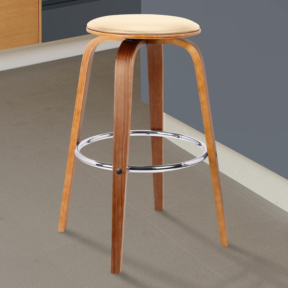 Harbor 26 in. H Cream Backless Counter Height Barstool with Swivel Seat