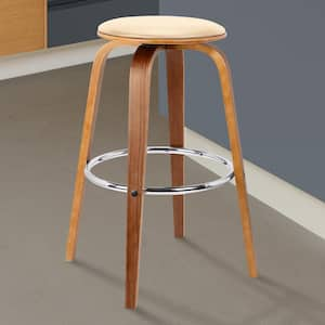 Harbor 26 in. H Cream Backless Counter Height Barstool with Swivel Seat