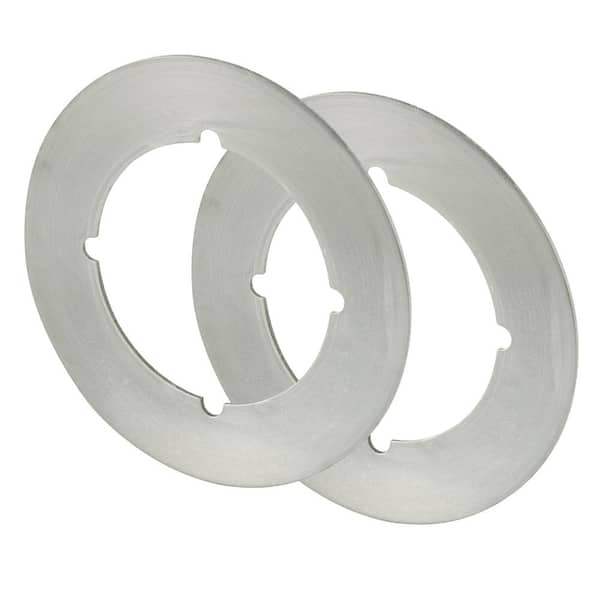 Prime-Line Back Plate, 3-1/2 in., Satin Nickel US15 (2-Pack)