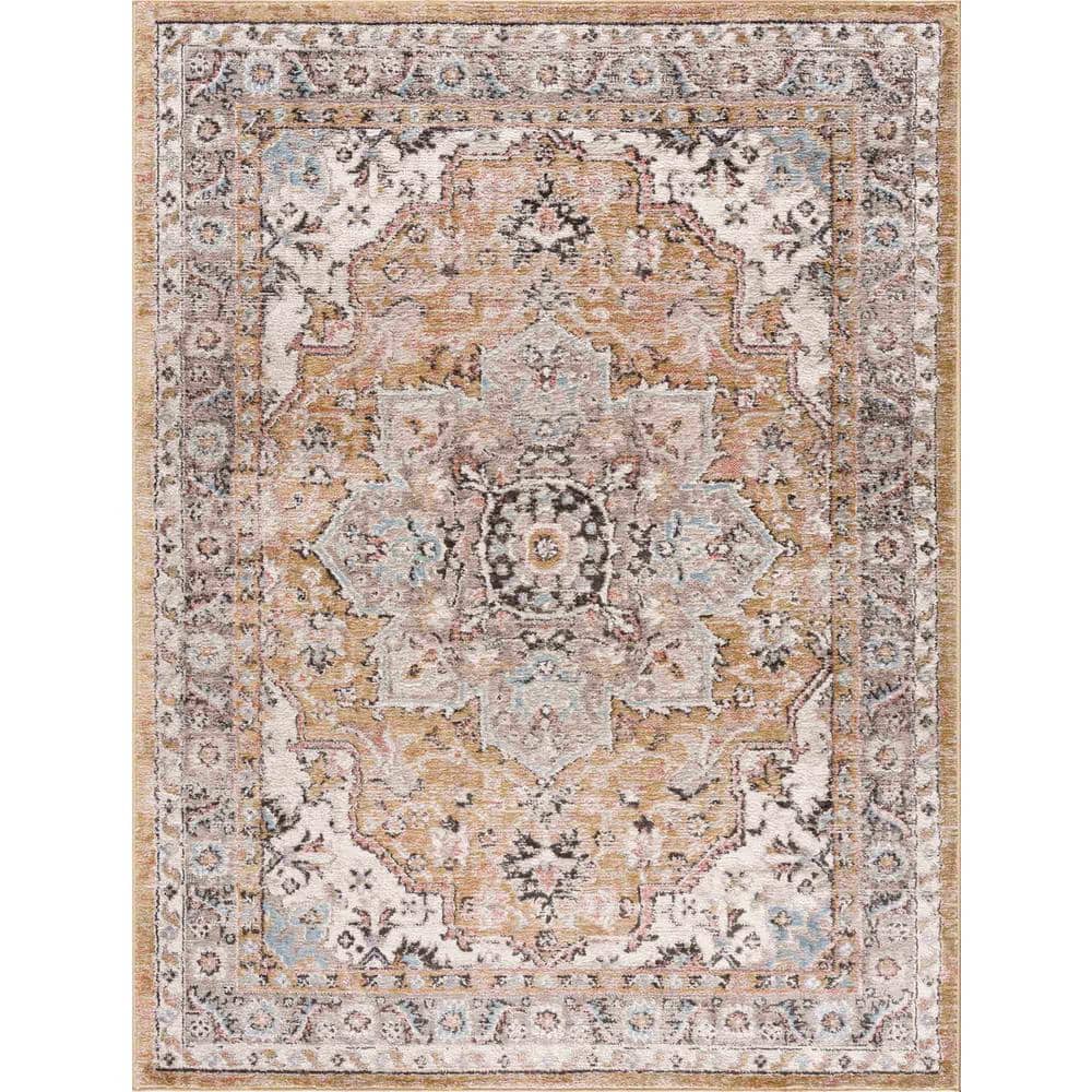 UPC 196951030415 product image for Albie Gold Beige 8 ft. x 10 ft. Area Rug | upcitemdb.com