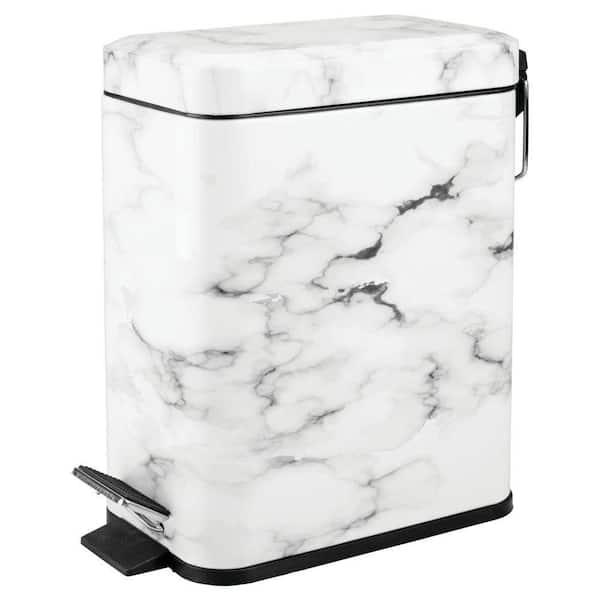 https://images.thdstatic.com/productImages/9a553bbc-0740-47ff-982c-566850ffae83/svn/white-marble-bathroom-trash-cans-b07nqltv4s-64_600.jpg