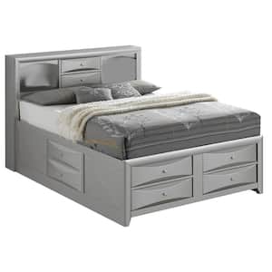 Marilla Silver Champagne King Panel Beds