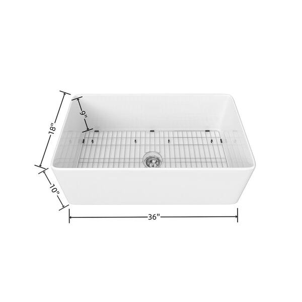 24 Florence Fireclay Single-Bowl Kitchen Sink