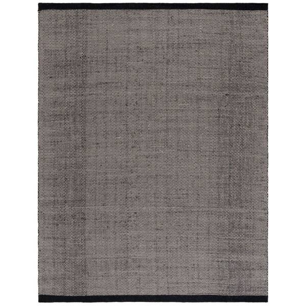 Vermont 11 ft. x 15 ft. Black Marle Solid Area Rug