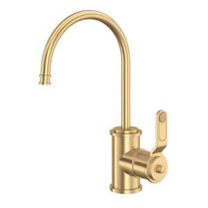 Armstrong Single Handle Beverage Faucet in Satin English Gold