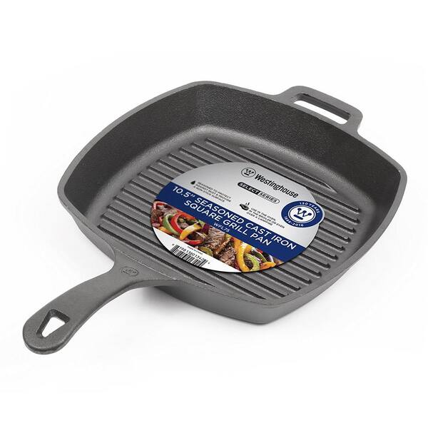 Westinghouse - Cast Iron 10.5 in. Grill Pan