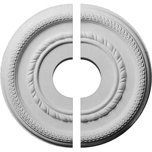 12-5/8 in. x 3-1/2 in. x 1-1/8 in. Federal Roped Small Urethane Ceiling Medallion, 2-Piece (Fits Canopies up to 6 in.)