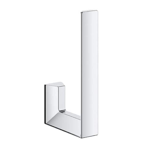 GROHE Selection Cube Wall-Mount Toilet Paper Holder in Starlight Chrome
