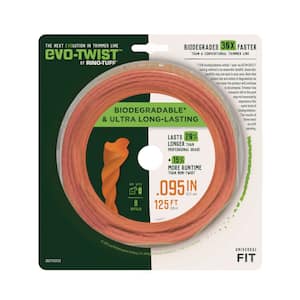 Universal Fit 0.095 in. x 125 ft. Evo-Twist Trimmer Line for Gas and Select Cordless String Grass Trimmer/Lawn Edger