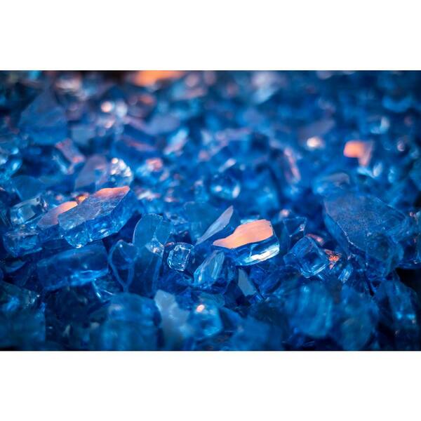 Pleasant Hearth 20 lbs. Blue Tempered Glass Rocks