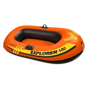 Explorer 100 1-Person Youth Pool Lake Inflatable Raft Row Boat