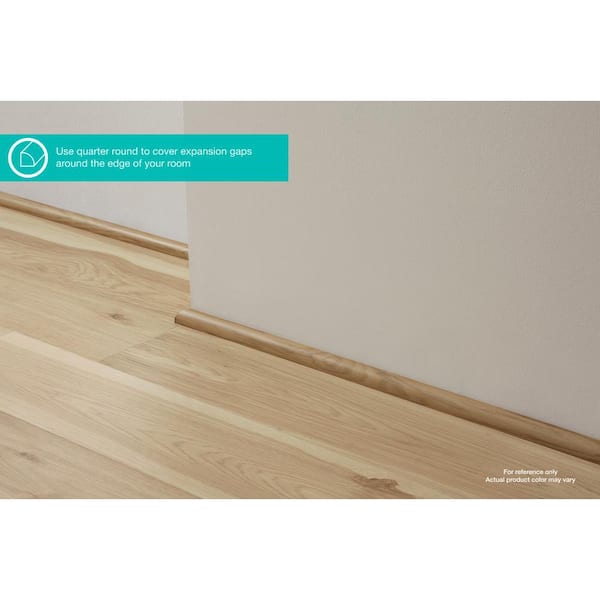 Cachet 0.62 in. T x 0.75 in. W x 94.5 in. L Smooth Wood Look Laminate Moulding/Trim Quarter Round Molding