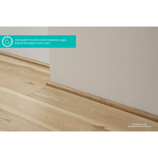 Cocoa Walters 0.62 in. T x 0.75 in. W x 94.5 in. L Textured Wood Look Laminate Moulding/Trim Quarter Round Molding