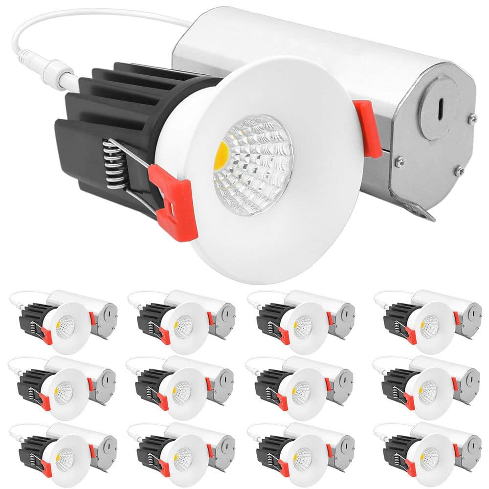 1 In. Integrated LED Recessed Canless Regressed Light with J-Box, 9W, 5CCT, 800LM, Dimmable, Wet Rated, IC Rated 12 Pack price history on PriceWatchPro