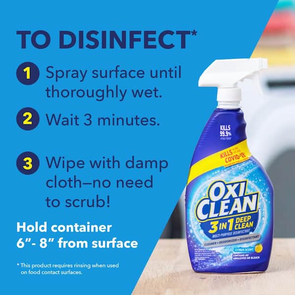  Oxi Clean Shower Guard Spray Cleaner 30 Fl .Oz. (Pack of 3) :  Health & Household