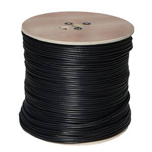 1000 ft. Black RG59 Coaxial Cable with Power Cable