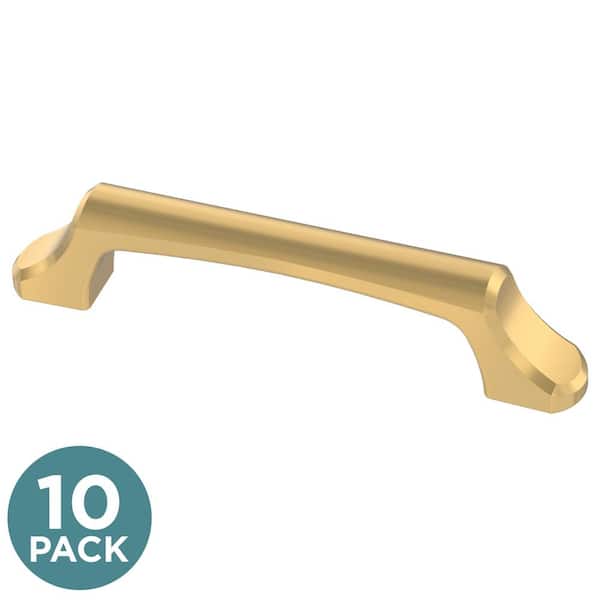 Liberty (10-Pack) Archways 3-3/4 in. (96 mm) Classic Modern Gold Arch Cabinet Handle Drawer Pulls