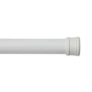 42 in. - 72 in. No Tools Spring Tension Utility Rod in White