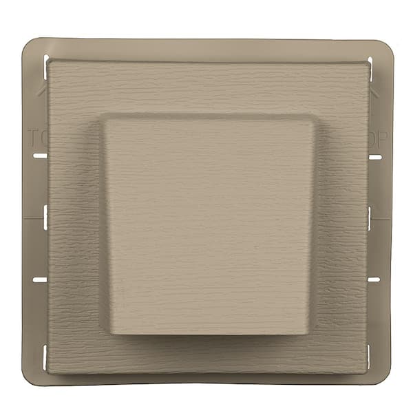 Builders Edge 8 in. x 7.875 in. Water Management 4 in. Hooded Vent in #085 Clay